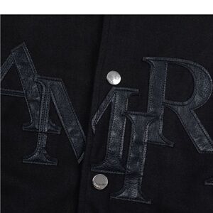 Black Jacket with Embroidered Letters